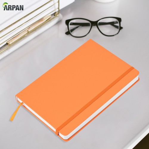 Classic A5 Notebook Hardback Cover & Ribbon Marker with Elastic Closure Diary - Picture 24 of 49