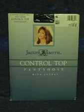 Jaclyn Smith ~ Control Top Pantyhose w/ Lycra ~ SIZE C ~ Navy Blue ~ Made in USA