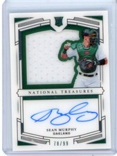 2020 Panini National Treasures Jumbo Relic Auto #RSS-SM Sean Murphy #78/99