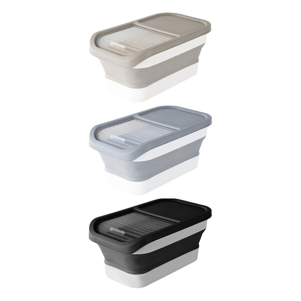 Dog Food Storage Container with Transparent Sliding Lid Food