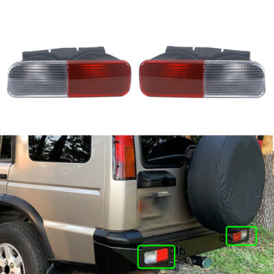 2PC Rear Bumper Light Tail Fog Reflector Lamp For Land Rover Discovery 2003-2004