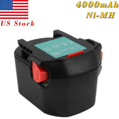 12V 4000mAh Ni-MH Battery For Ridgid 130252002 AEG B1214G B1215R B1220R BS12X