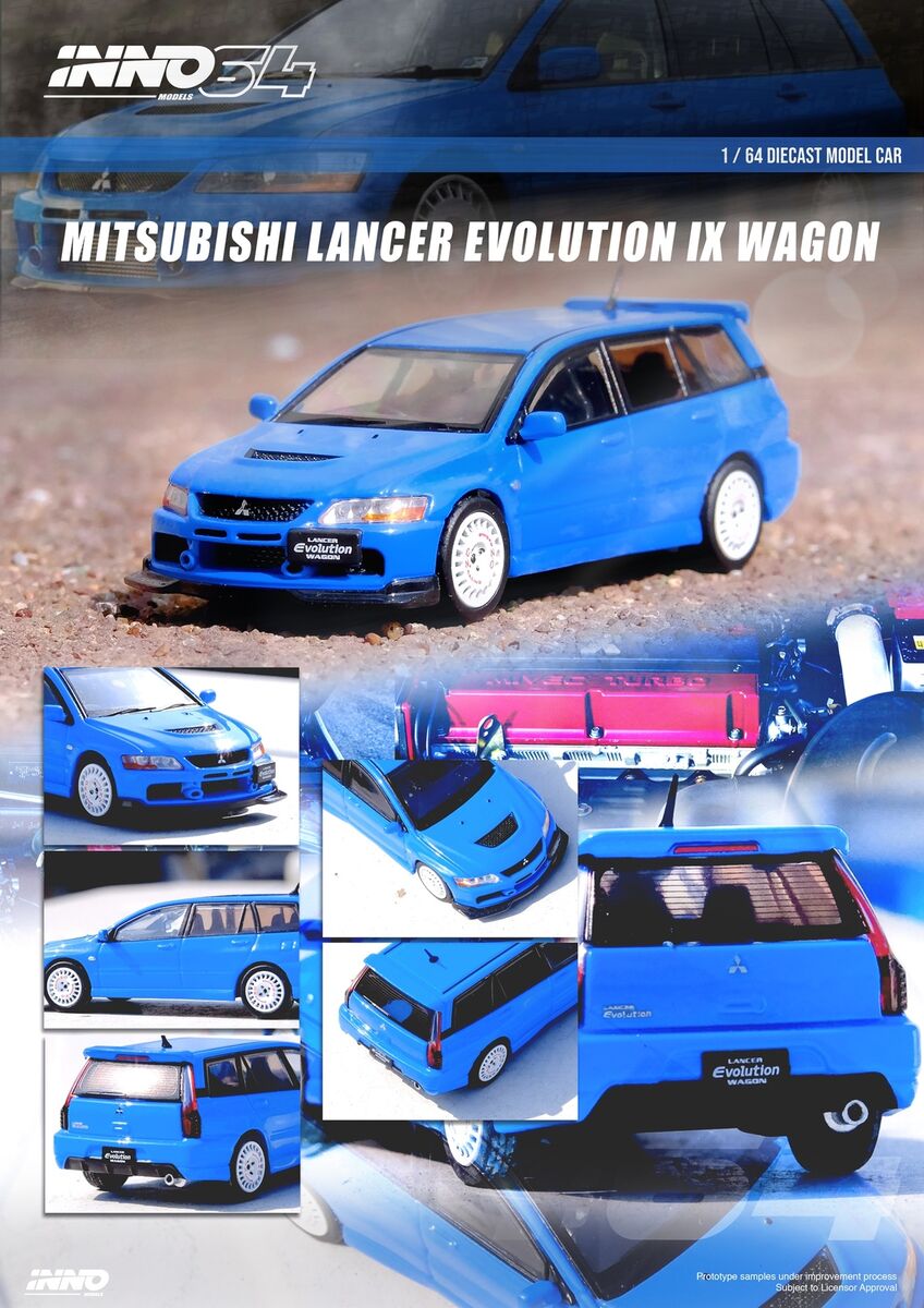In Stock) INNO64 1/64 Die-Cast MITSUBISHI LANCER EVOLUTION