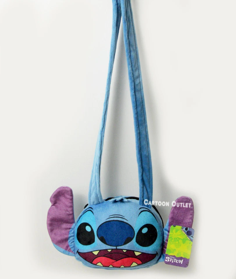 Disney Stitch Shoulder bag plush purse Head Lilo & Stitch Girls Birthday Gift - Image 3 of 4