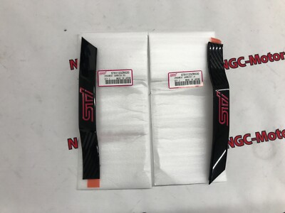 #ad #ad HolaSUBARU Black Fender Emblem Set Jdm STI R205 SIDE 2008 IMPREZA STi Genuine $63.99