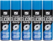5x Silicone Lubricant Spray High Performance Eliminates Squeaking Sticking 200ML