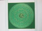 Vintage Cocorico Graphics Silk Screen Om Mandala Poster Royal Screen Craft Nos