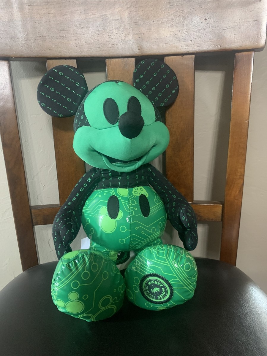 Disney Store Mickey Mouse OCTOBER Memories Plush Toy 10/12 New Green Circuit