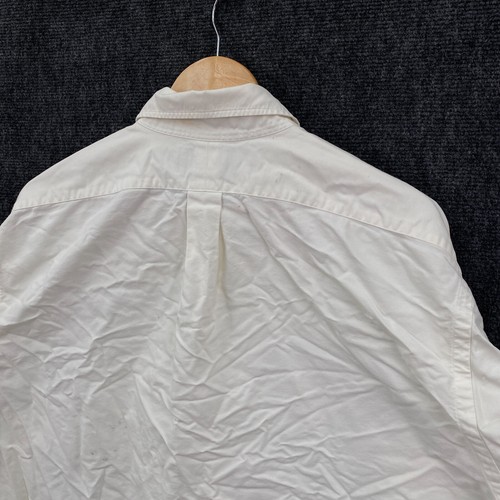 Ralph Lauren Blake Mens Large Long Sleeve Button Down Shirt Cream Pony Casual - Picture 18 of 22