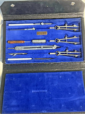 Charvos No 675 Drafting Tool Set With Storage Case Made in USA Complete Vintage