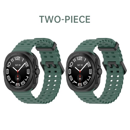 2Pack Sport Breathable Silicone Band Strap For Samsung Galaxy Watch 7 Ultra 47mm - Picture 46 of 113