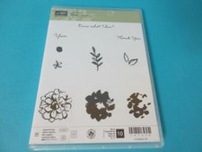 NEW STAMPIN UP WHAT I LOVE PHOTOPOLYMER SHEET STAMP SET OF 10 141276 FLOWERS