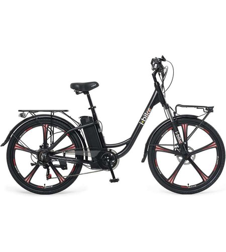 BICI ELETTRICA E-BIKE CITY EPLUS CON CAMBIO 6 RAPPORTI I-BIKE | eBay