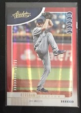 CLAYTON KERSHAW 2020 PANINI ABSOLUTE #32 DODGERS RED FOIL PARALLEL #38/99