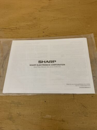 Manuel d'utilisation OEM uniquement pour organisateur électronique Sharp YO-520P - Photo 2 sur 2