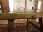 Vintage 1950s wooden baby doll toy high chair furniture (Whitney Bros. Co.) — photo 10