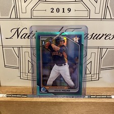 Miguel Palma 2024 Bowman Chrome Refractor Blue Aqua /125 Astros Card