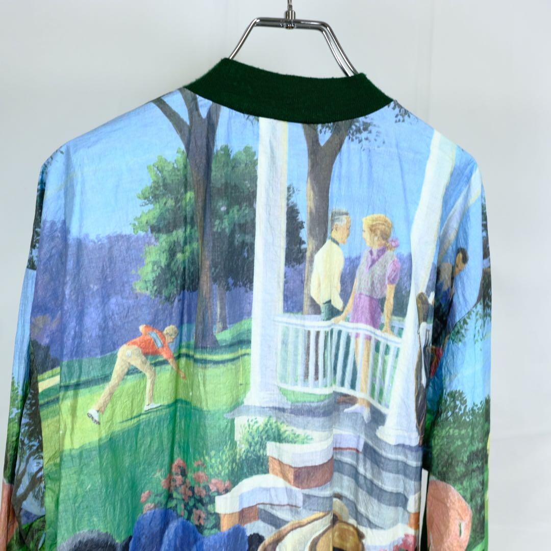 1980-1990s Vintage all-over print Art Design Jacket Made in USA
