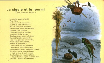 Fable de la Fontaine Die Zikade und die Ameise aus Kalender 2011