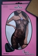 Wow-Effekt! Sexy & erotisch! Bodystocking - Catsuit - Dessou, Größe - one size