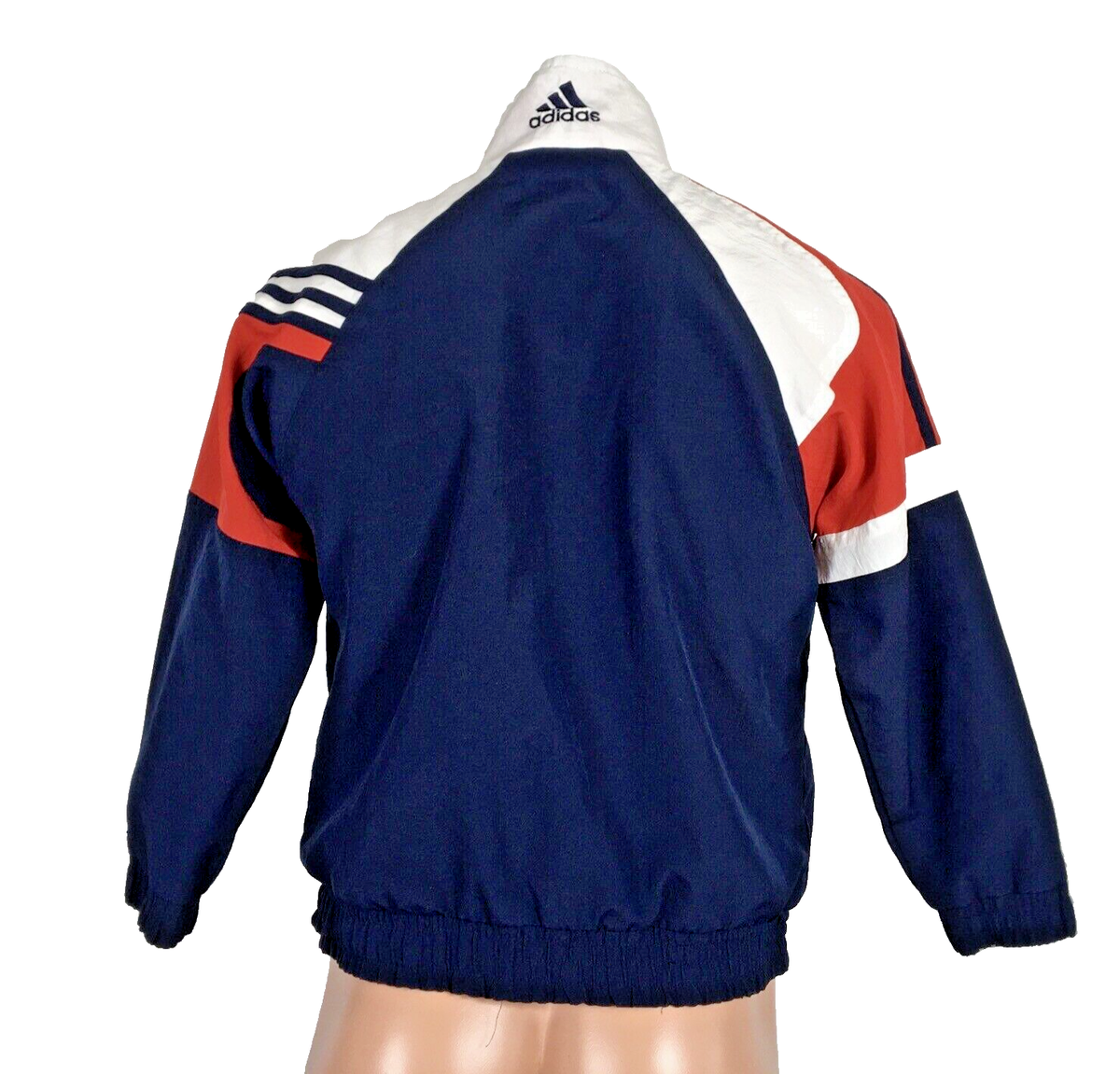 Vintage 90s Red White Blue Adidas Jacket Zip Up Youth XL | eBay