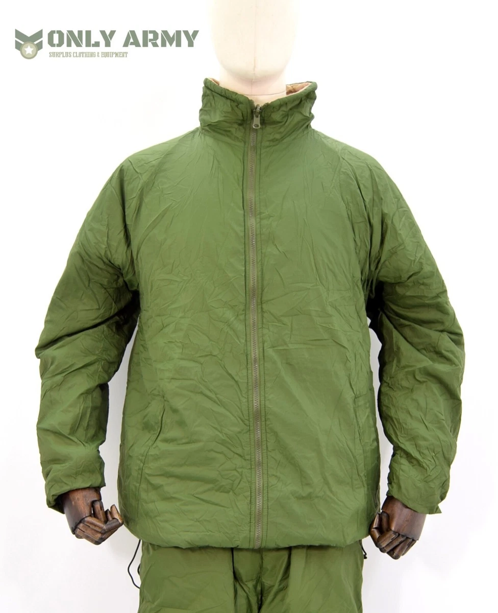 British Army Softie Jacket Thermal Reversible Olive Sand Cold Weather Puffer