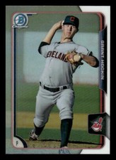 2015 Bowman Draft #115 Grant Hockin Chrome Refractors Cleveland Indians