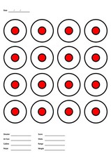 Splatter Target A4 Shoot Rifle Pistol Reactive Air Cheap Targets - FREE POSTAGE