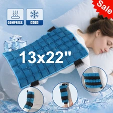 13" x 22" Gel Ice Therapy Hot Cold Pack Reusable for Belly Back Legs Pain Relief