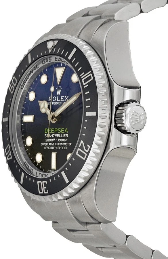 Rolex Deepsea D-Blue esfera bisel negro acero inoxidable reloj de buceo para hombre 116660 Foto 2 de 4
