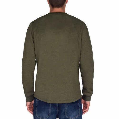 NEW Men's BC Clothing Thermal Waffle Knit Long Sleeve Sweater Plush Lined Crew - Picture 11 of 28