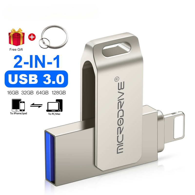 USB 3.0 Pendrive 256GB Flash Drive Personalizado Pen Drive for iphone ipad PC