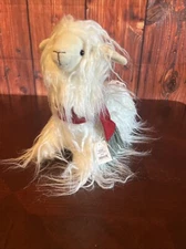 Bright Ideas Llama Plush Stuffed Animal Laying Llama Holiday Scarf