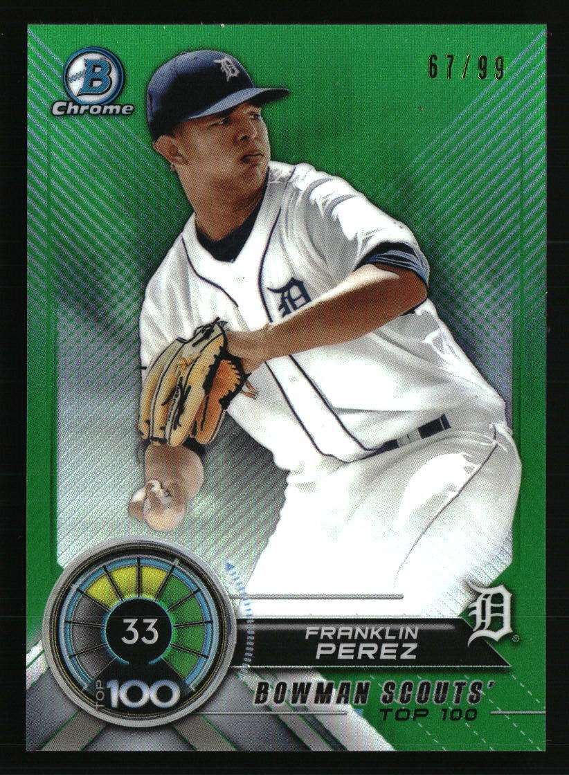 Franklin Perez 2018 Bowman #BTP-33 /99  Baseball Card