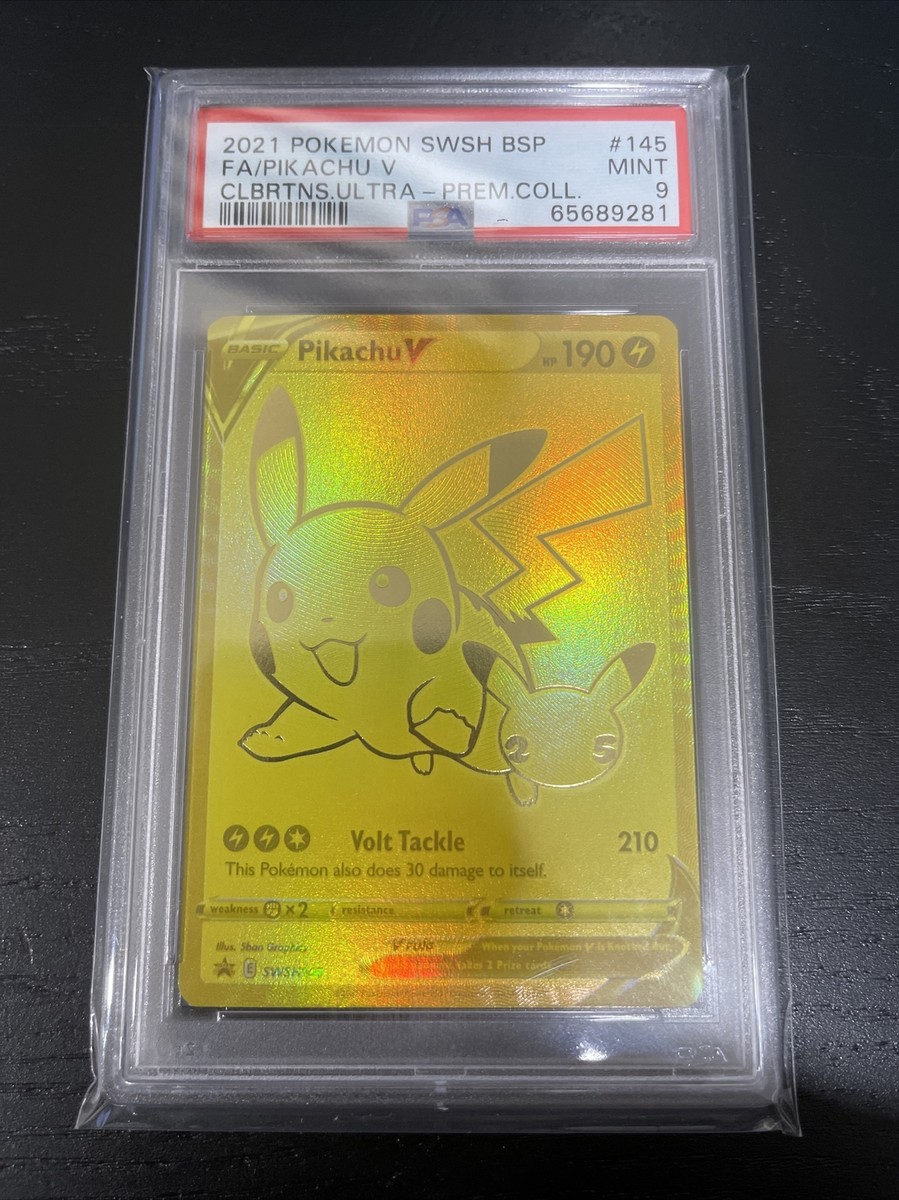 ピカチュウv 2021 Pokémon Pikachu PSA 9 2021 Pokemon Pikachu V FA SWSH145 Promo Celebrations UPC PSA 9