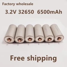High Capacity 32650 6500mAh 3.2V LiFePO4 Rechargeable Battery With SCREW