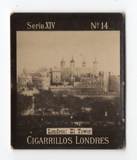 1900s Uruguay Photo Tobacco Card - Cigarrillos Londres S14 #14 Tower of London