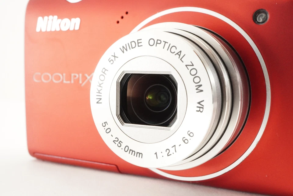 Cámara digital compacta Nikon COOLPIX S5100 roja y tarjeta SDHC de 4 GB de Japón #1797 Foto 3 de 4