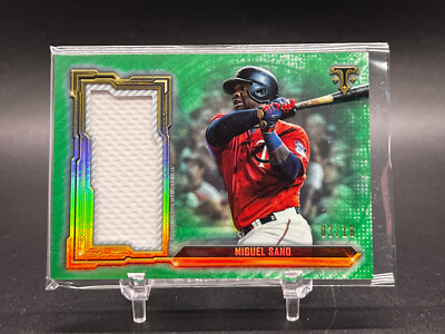 2020 Topps Triple Threads Miguel Sano Jumbo Relic Emerald /18 | eBay