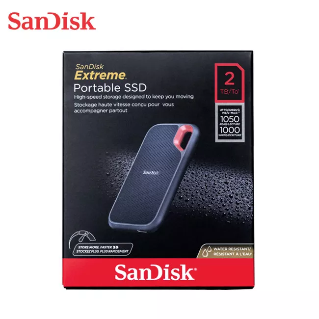 SanDisk Portable SSD 2TB External Solid State Drive SSDE61 with