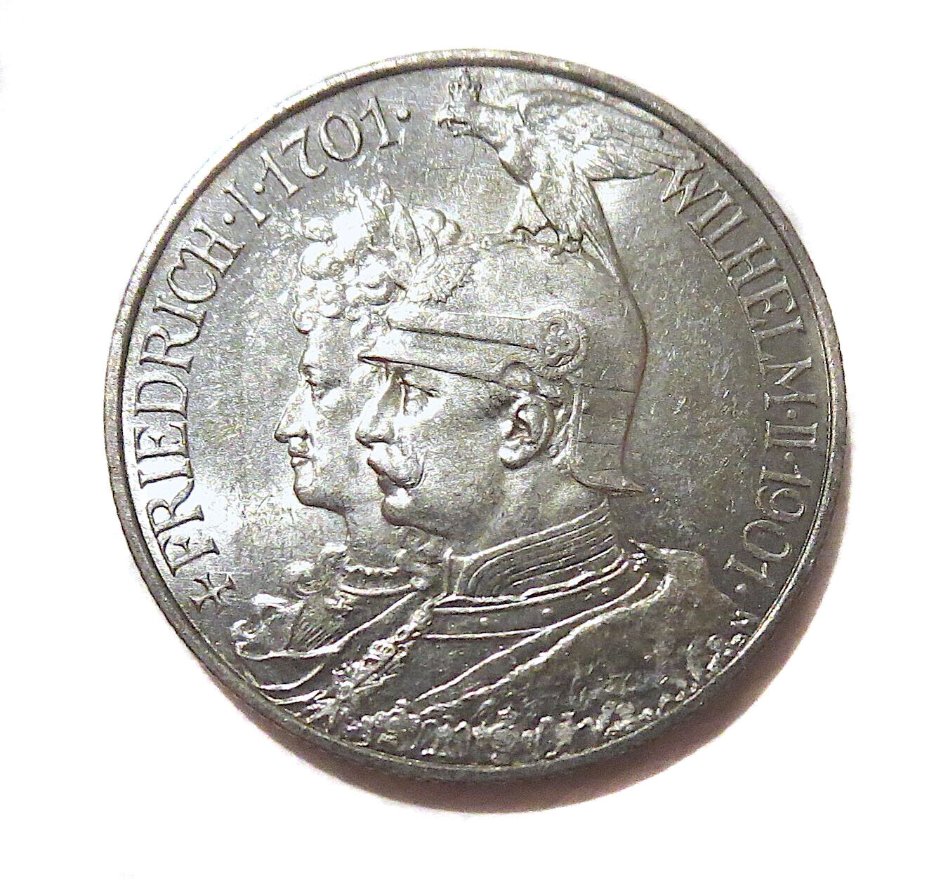 GERMANY-PRUSSIA gift 1901 2 Mark Silver Bicentennial Max 59% OFF UNCIRCULATED