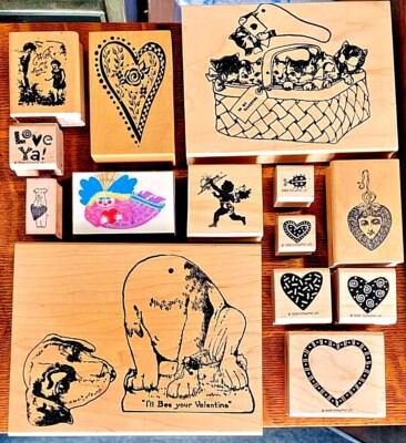 Choose your VALENTINE'S DAY RUBBER STAMPS; they're all fun!