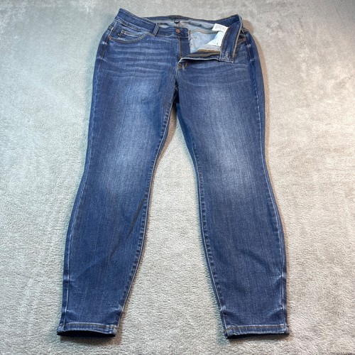 Judy Blue Jeans Damen Größe 16 W Blau Skinny Fit Style JB82252MD-PL Stretch Curvy