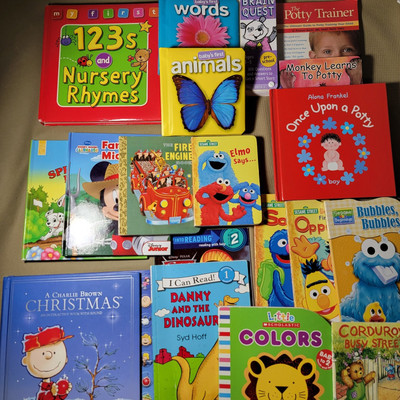 19 Books Baby to Age 5: Potty, Sesame Street, Nursery Rhymes, Fire Engine & More