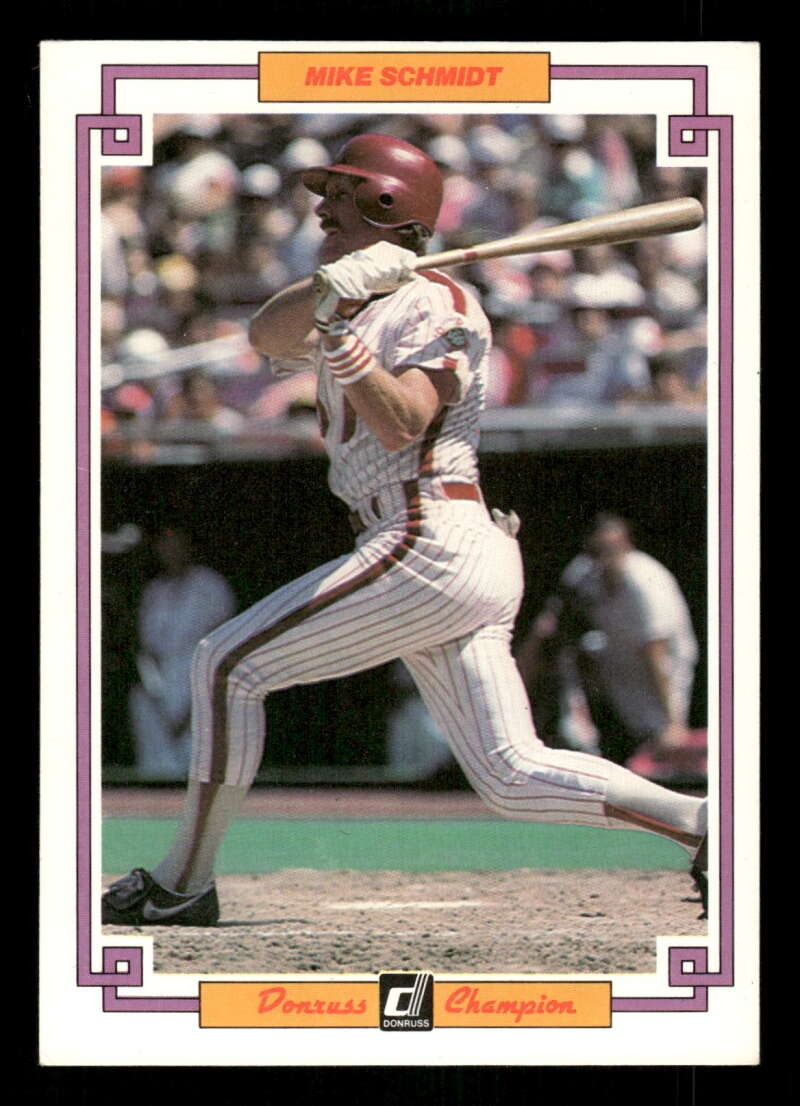 1984 Donruss Champions 11 Mike Schmidt VGEX to EX  BXCP54