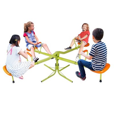 Teeter Totter Kids Seesaw Outdoor Playground Equipment 360 Degree Rotating
