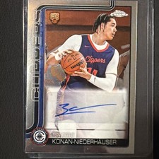 Topps Chrome Rookie Autograph Yanic Konan-Niederhauser #TCAR-YKN Clippers