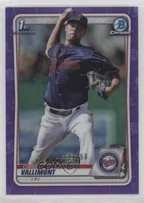 2020 Bowman Chrome Prospects Purple Refractor 12/250 Chris Vallimont #BCP-78 6u5