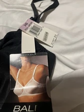 Bali U Comfort 34D Black Bra New W Tags