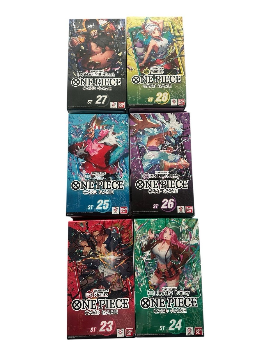 ONE PIECE ENGLISH TCG: Starter Deck Bundle ST-23-24-25-26-27